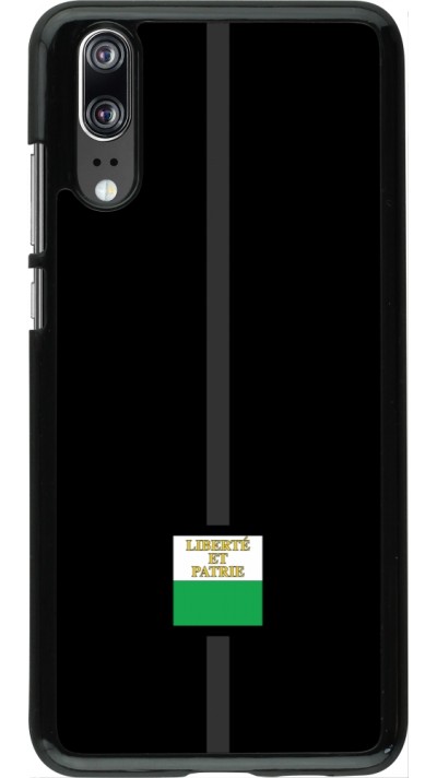 Huawei P20 Case Hülle - Kanton VD schwarz