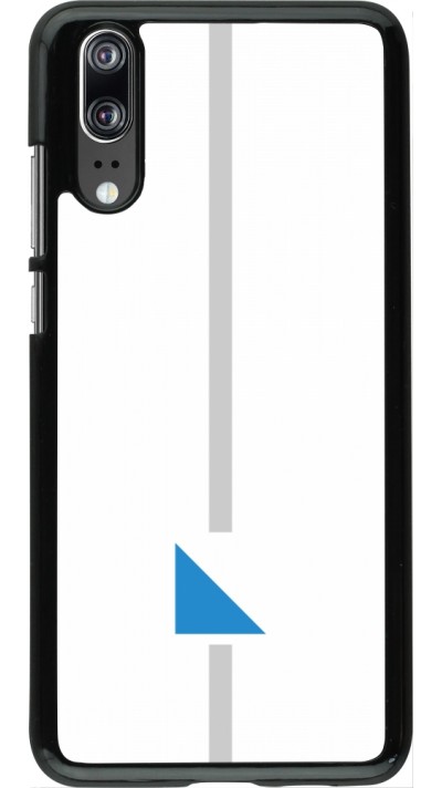 Huawei P20 Case Hülle - Kanton ZH weiss