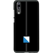 Huawei P20 Case Hülle - Kanton ZH schwarz