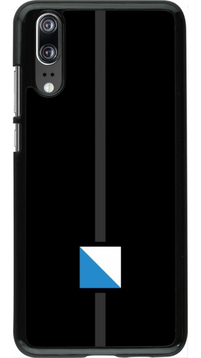 Huawei P20 Case Hülle - Kanton ZH schwarz