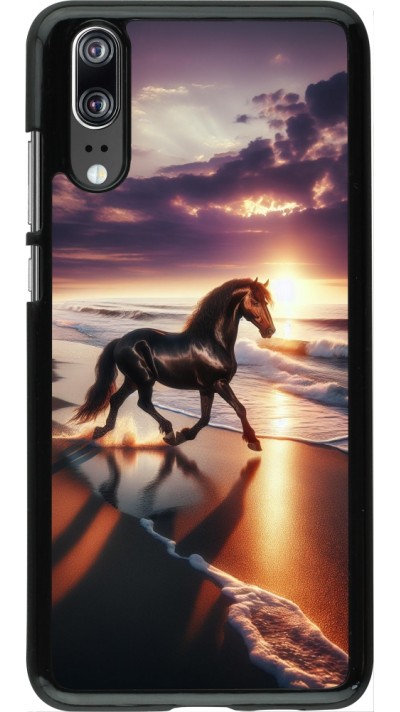 Huawei P20 Case Hülle - Pferd majestätisch Strand