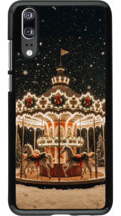 Huawei P20 Case Hülle - Christmas 25 Carousel