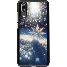 Huawei P20 Case Hülle - Schneeflocke Solar Glanz