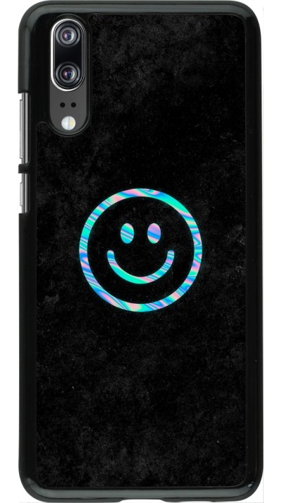 Huawei P20 Case Hülle - Happy smiley irisirt