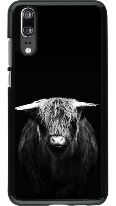Huawei P20 Case Hülle - Highland calf black