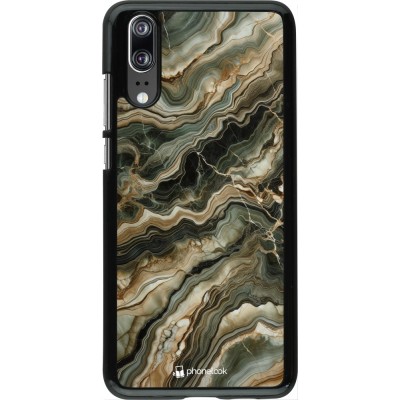 Huawei P20 Case Hülle - Oliv Marmor
