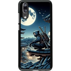 Huawei P20 Case Hülle - Ninja unter dem Mond