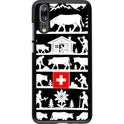 Huawei P20 Case Hülle - Poya Schweiz 1 schwarz
