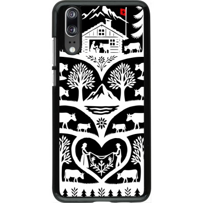 Huawei P20 Case Hülle - Poya Schweiz 2 schwarz