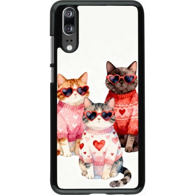 Huawei P20 Case Hülle - Saint Valentines Day 26 Cat Love