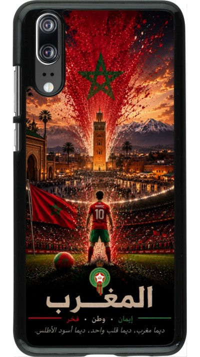 Coque Huawei P20 - Football Maroc splash 2026