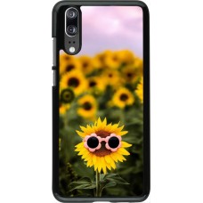 Huawei P20 Case Hülle - Sunflower with glasses Spring 2026
