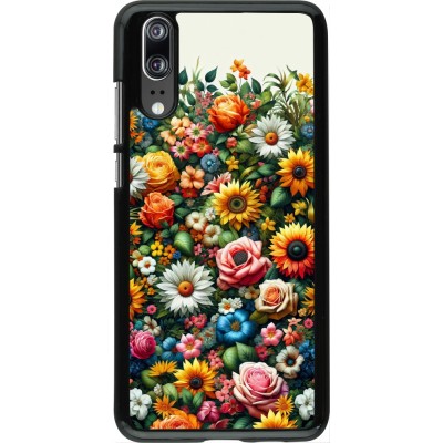 Huawei P20 Case Hülle - Sommer Blumenmuster