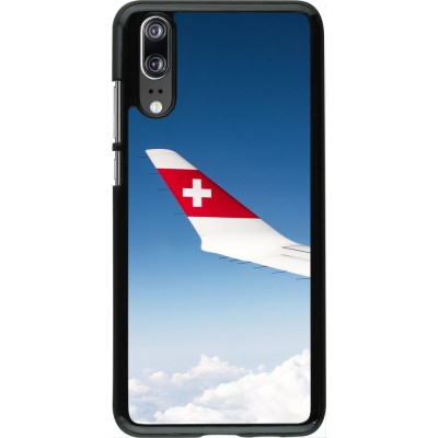 Huawei P20 Case Hülle -  Schweizer Nationalfeiertag Sky Swiss Flag