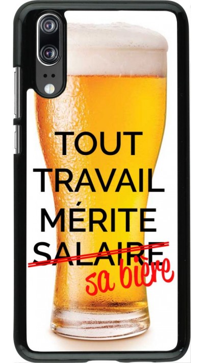 Hülle Huawei P20 - Tout travail mérite sa bière