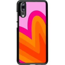 Huawei P20 Case Hülle - Valentine 2024 heart gradient