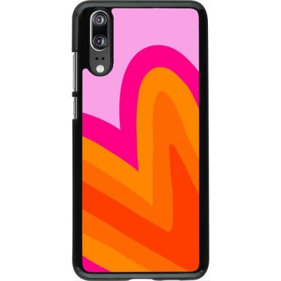 Huawei P20 Case Hülle - Valentine 2024 heart gradient