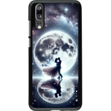 Huawei P20 Case Hülle - Valentin 2024 Liebe unter dem Mond