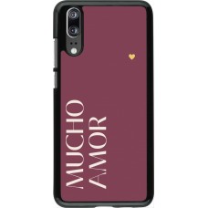 Huawei P20 Case Hülle - Valentine 2024 mucho amor rosado