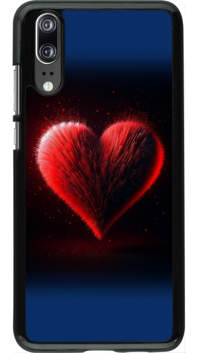 Coque Huawei P20 - Valentine 2025 coeur rouge