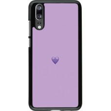 Huawei P20 Case Hülle - Valentine 2023 purpule single heart