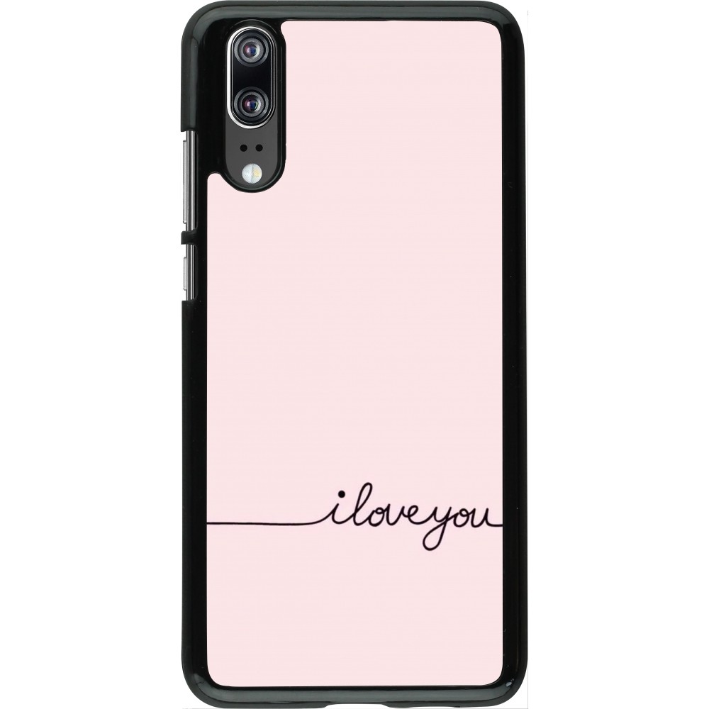 Huawei P20 Case Hülle - Valentine 2023 i love you writing