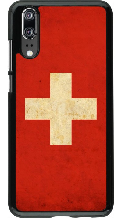 Hülle Huawei P20 - Vintage Flag SWISS