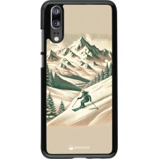 Huawei P20 Case Hülle - Vintage Skiberg