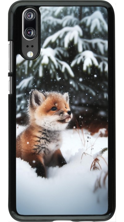 Huawei P20 Case Hülle - Weihnachten 2023 Fuechslein Tanne