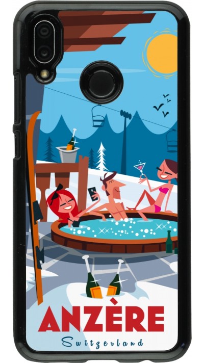 Huawei P20 Lite Case Hülle - Anzère Mountain Jacuzzi
