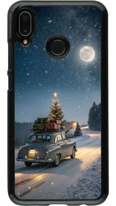 Huawei P20 Lite Case Hülle - Christmas 25 Car with Tree Xmas