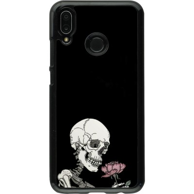 Huawei P20 Lite Case Hülle - Halloween 2023 rose and skeleton