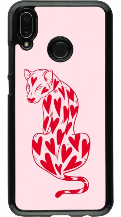 Huawei P20 Lite Case Hülle - Leopard with hearts 2026