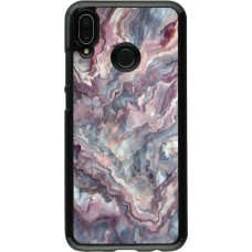Huawei P20 Lite Case Hülle - Violetter silberner Marmor
