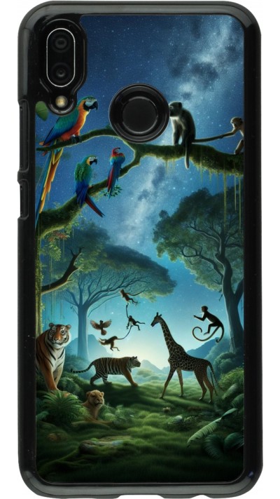Huawei P20 Lite Case Hülle - Paradies der exotischen Tiere