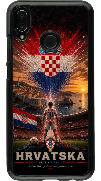 Coque Huawei P20 Lite - Football Croatie splash 2026