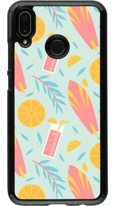 Huawei P20 Lite Case Hülle - Summer 2025 Pattern citron
