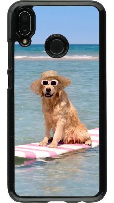 Huawei P20 Lite Case Hülle - Summer Dog on Paddle