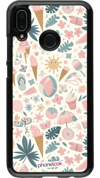 Huawei P20 Lite Case Hülle - Sommer Pink Muster