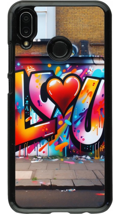 Coque Huawei P20 Lite - Valentine 2025 Love U Tag