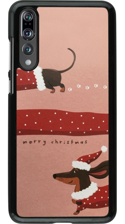 Coque Huawei P20 Pro - Christmas 25 Teckel Merry Xmas