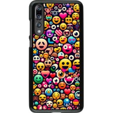 Huawei P20 Pro Case Hülle - Emoji Mix Farbe