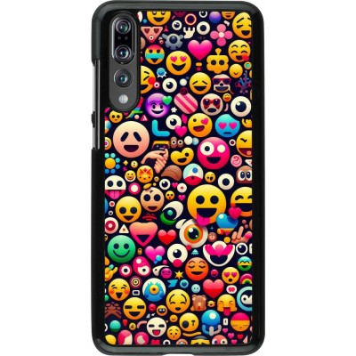 Huawei P20 Pro Case Hülle - Emoji Mix Farbe
