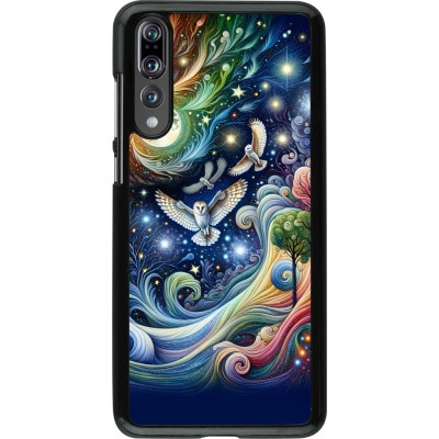 Huawei P20 Pro Case Hülle - Fliegender Blumen-Eule
