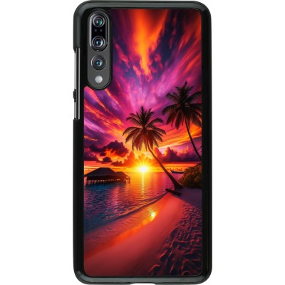 Huawei P20 Pro Case Hülle - Malediven Abenddämmerung Glückseligkeit