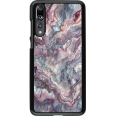 Huawei P20 Pro Case Hülle - Violetter silberner Marmor