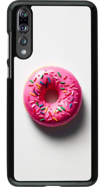 Coque Huawei P20 Pro - Weißer Hintergrund, pinker Donut Coque Huawei P20 Pro - Weißer Hintergrund, pinker Donut