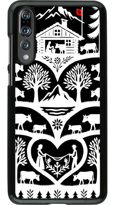 Coque Huawei P20 Pro - Poya Suisse 2 noir