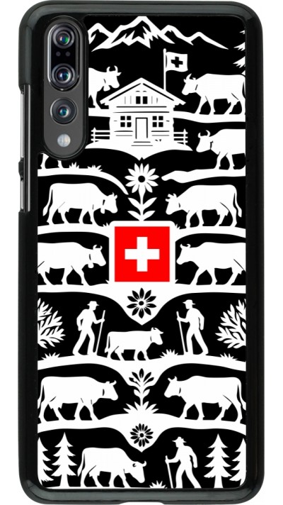 Coque Huawei P20 Pro - Poya Suisse 3 noir