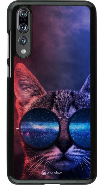 Hülle Huawei P20 Pro - Red Blue Cat Glasses